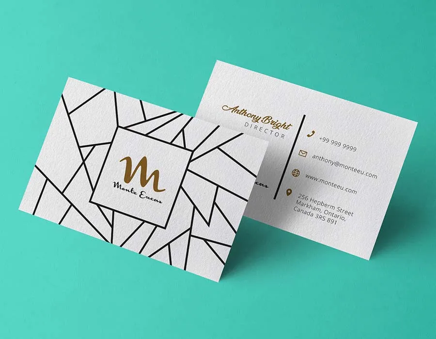 Embossed Business Cards Dubai — Black Lion Sign Dubai