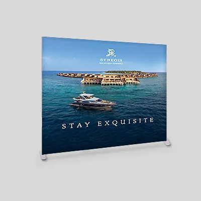 Fabric Backdrop Dubai — Black Lion Sign Dubai