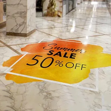 Floor Stickers Dubai — Black Lion Sign Dubai