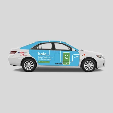 Partial Vehicle Wrap Dubai — Black Lion Sign Dubai